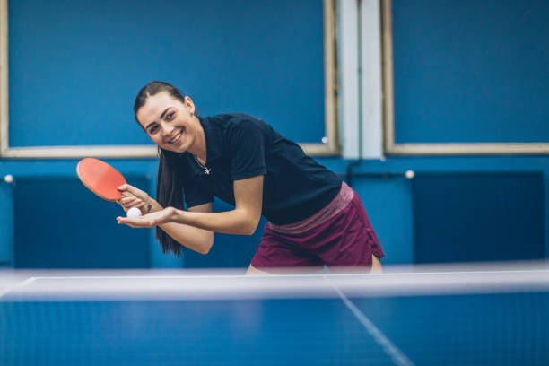 istock Woman playing table tennis 912433888