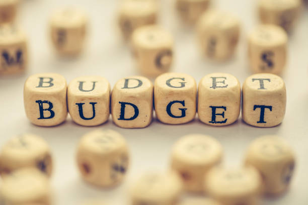 istock Word BUDGET on wooden cubes, selective focus 912434988