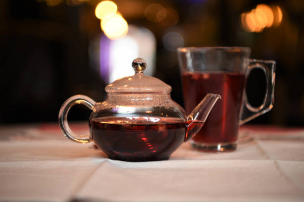 istock glass teapot with apple and spice fruit tea 912438098