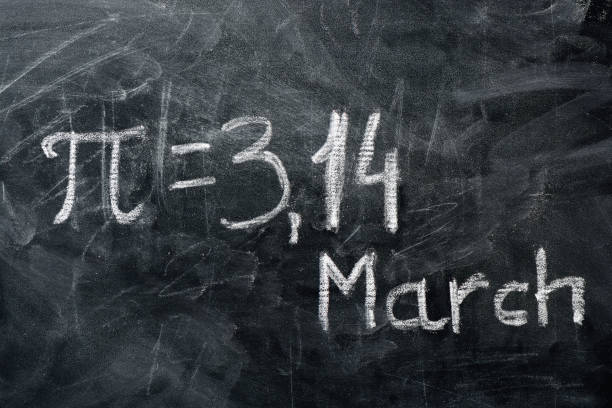 istock PI day concept. The value of PI and date 912440818