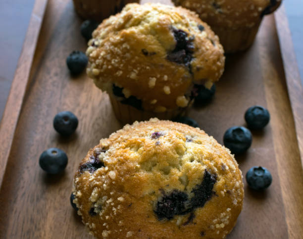 istock Delicious blueberry muffins with fresh blueberries 912441032