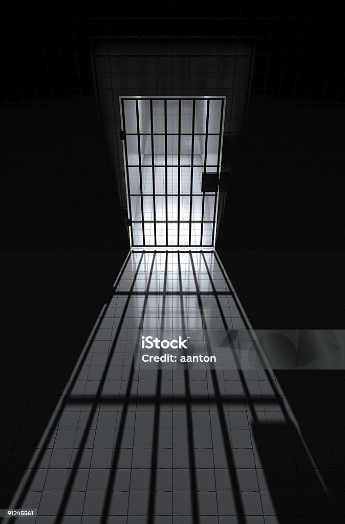 Vista para uma célula jailhouse - Royalty-free Prisão Foto de stock