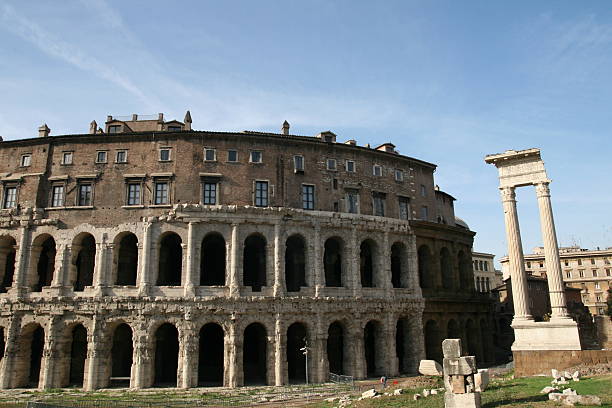 Marcelo´s theater. Rome stock photo