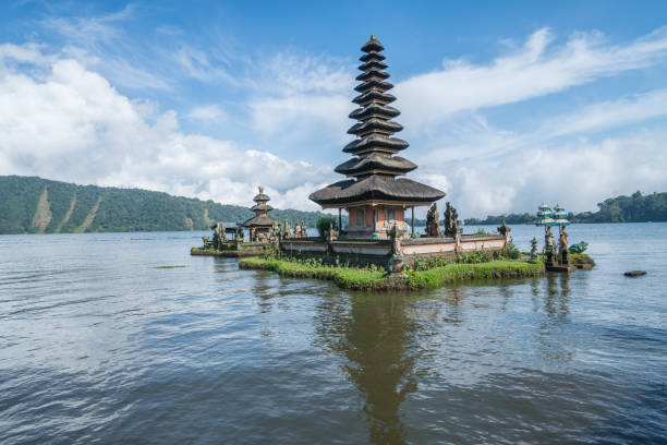 Pura Ulun Danu Bratan, or Pura Bratan, is a major Shivaite and water temple on Bali, Indonesia. The temple complex is located on the shores of Lake Bratan in the mountains near Bedugul.