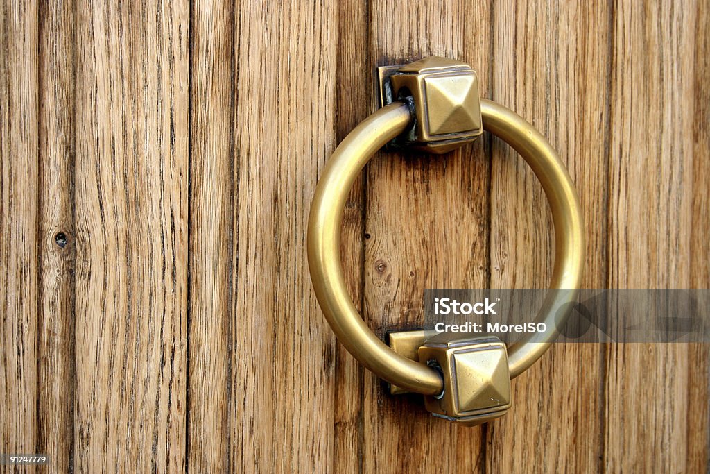 Golden door handle  - Lizenzfrei Alt Stock-Foto