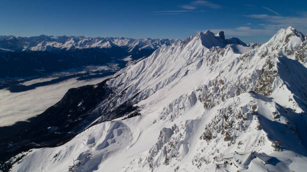 Alps in Winter - Aerial View