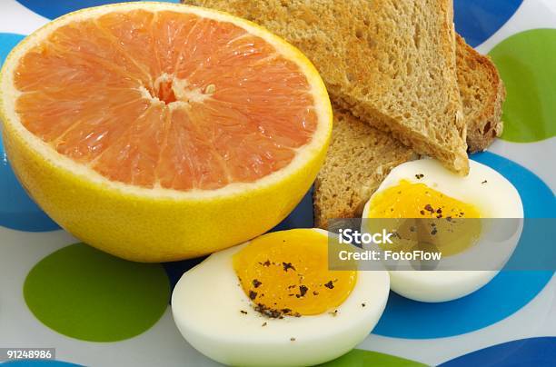 Breakfast Stock Photo - Download Image Now - Egg - Food, Grapefruit, Boiled