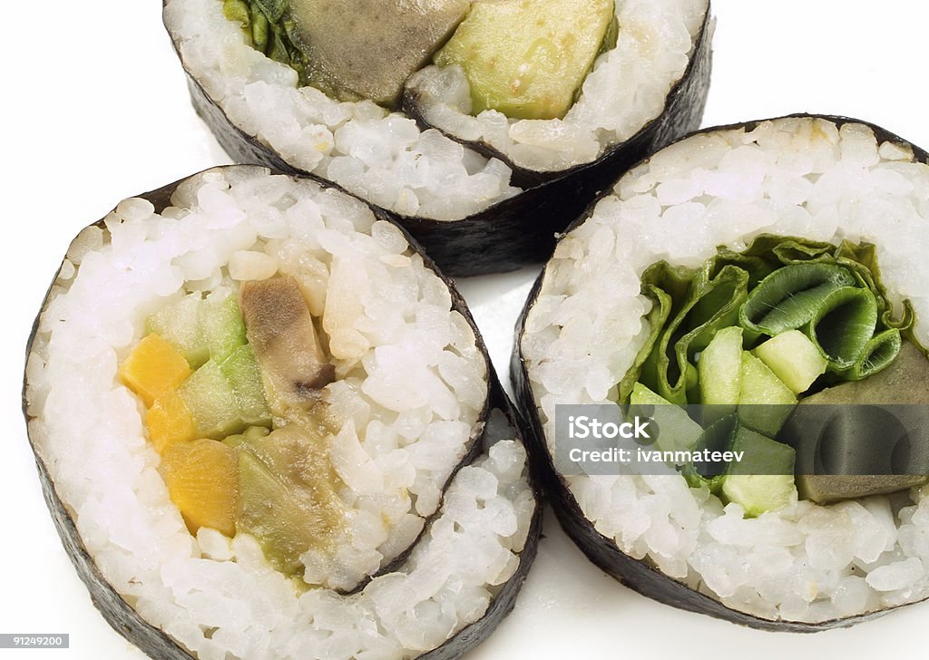 Sushi - Lizenzfrei Drei Gegenstände Stock-Foto