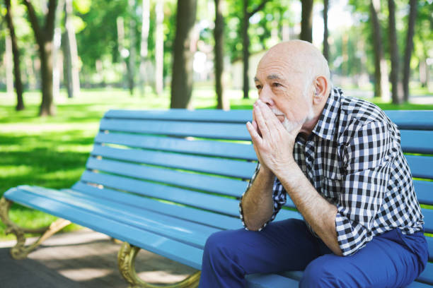 istock Pensive senior man outdoors 912501010