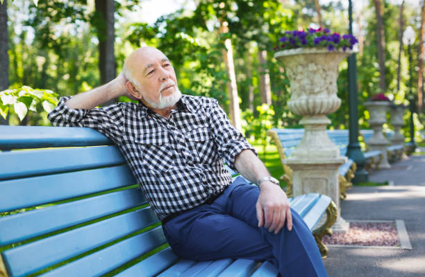 istock Pensive senior man outdoors 912501252