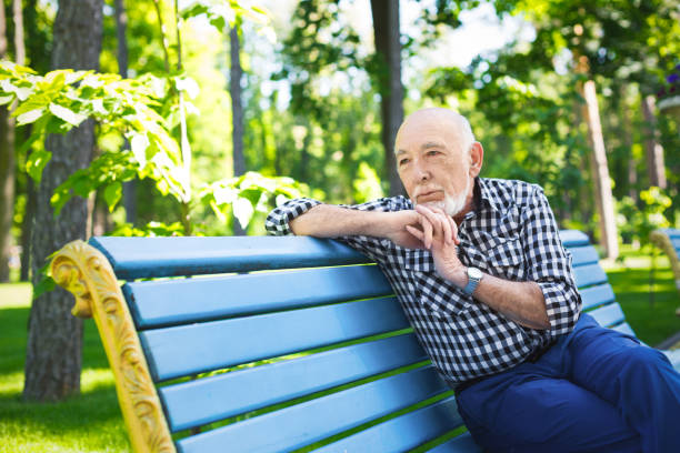 istock Pensive senior man outdoors 912501322