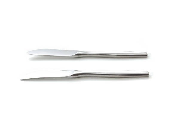 istock Set of two knifes against white background 912504834