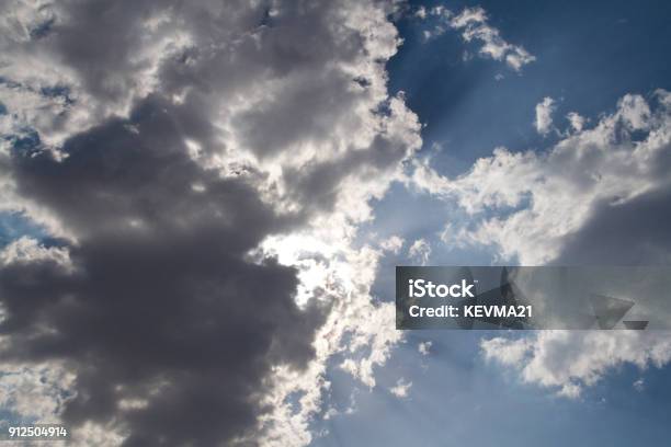 Overcast Rays Overcast Sky With Sunrays Stock Photo - Download Image Now - Blue ...