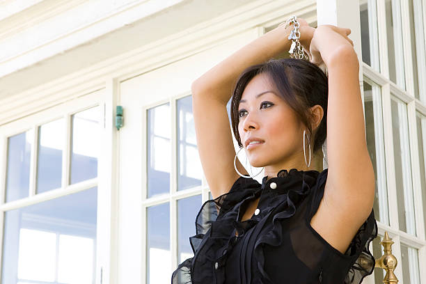 Asian Woman Relaxing