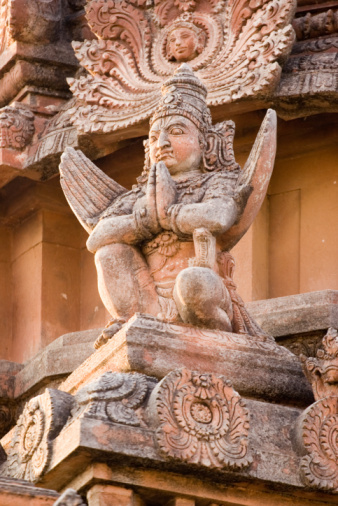 The compound of Kailasanathar Temple also referred to as the Kailasanatha temple, Kanchipuram, Tamil Nadu, India. It is a Pallava era historic Hindu temple.