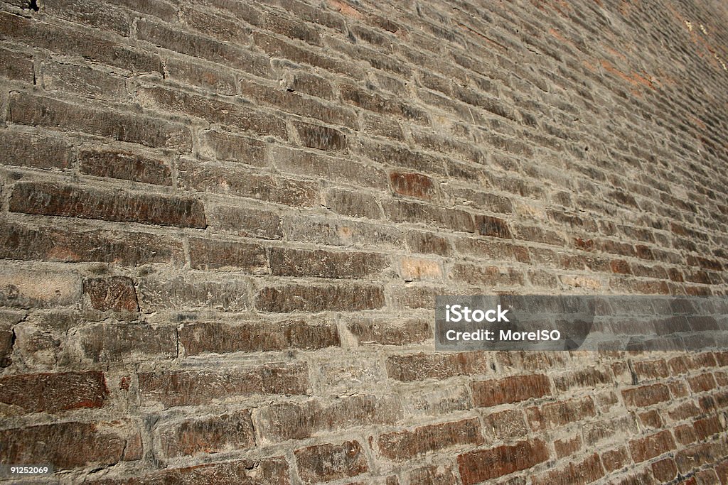 Muro di mattoni marrone - Foto stock royalty-free di A forma di blocco