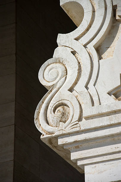 Detalhe no Mausoléu de Mohammed V do Marrocos, realizada em Rabat, - foto de acervo