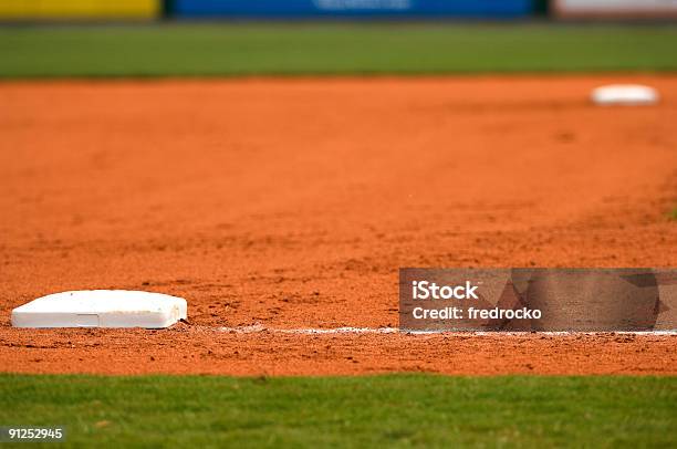 Baseball Field At A Major League Baseball Game Stock Photo - Download Image Now - Close-up, Softball - Sport, Baseball Diamond