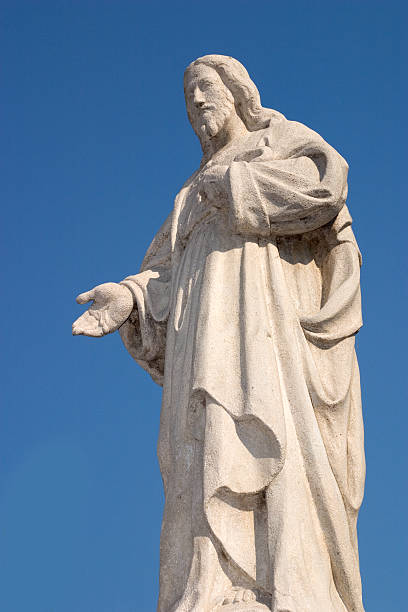 istock Satue of Jezus (side) 91253159