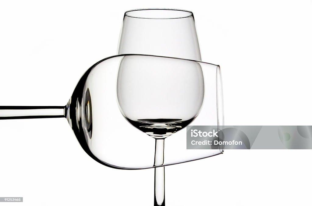 Dois wineglasses - Royalty-free Ao lado Foto de stock