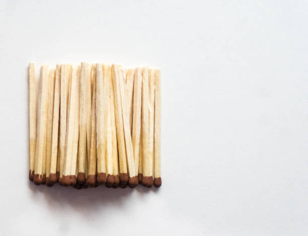 istock wooden matches close up on white background for design 912554182