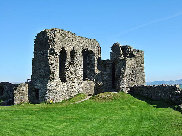 Remains of Kendal castle stock photo