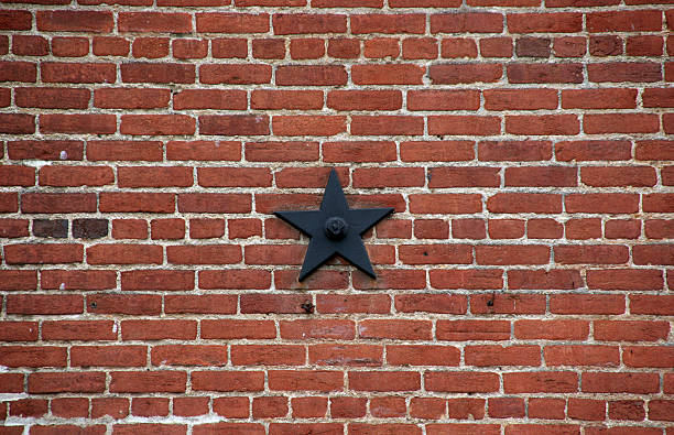 Fredericksburg historical star stock photo