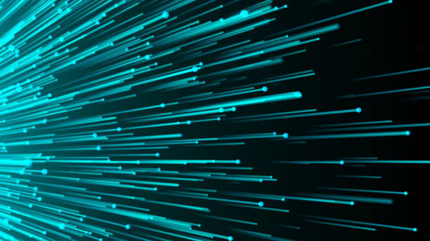 istock Abstract background with optical fibers 912575986