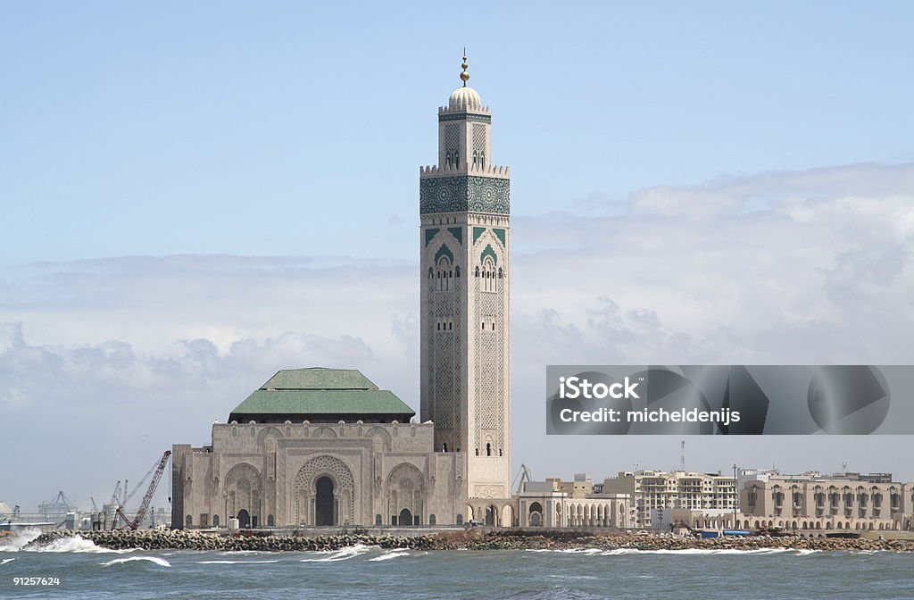 Casablanca King Mesquita de Hassan II - Royalty-free Arquitetura Foto de stock