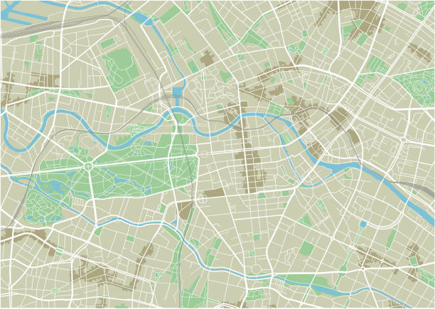 istock Vector city map of Berlin with well organized separated layers. 912578248