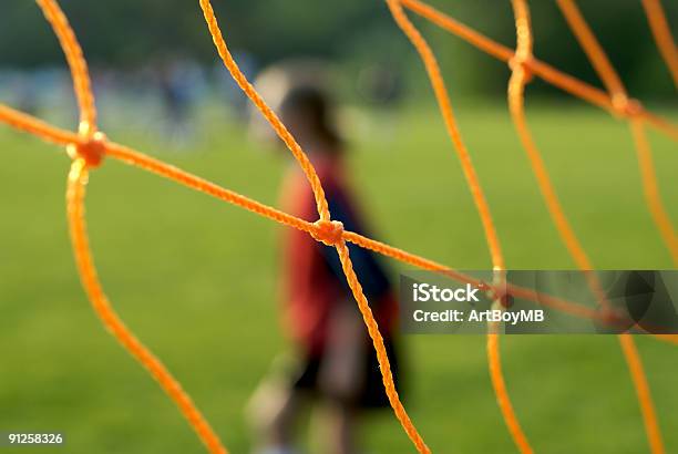 Soccer Net And Goalie Stock Photo - Download Image Now - Soccer, Girls, Net - Sports Equipment