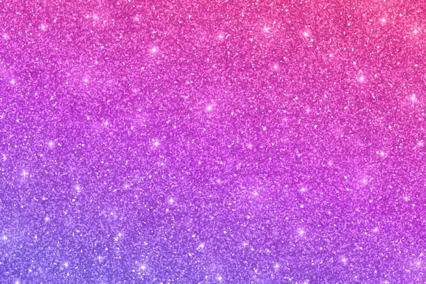 Vector illustration of Glitter horizontal texture with pink violet color effect