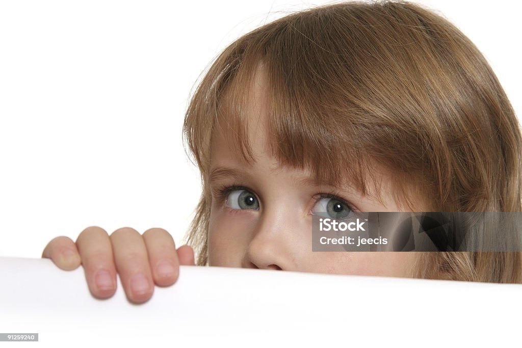 Child looking over  Above Stock Photo