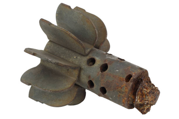 istock fragment of mortar bomb isolated 912593084