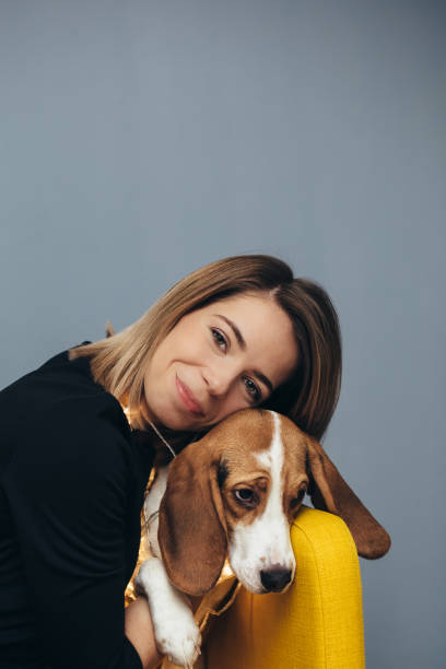 istock Woman hug puppy 912604134