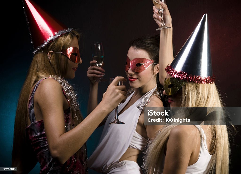 cheers para Feliz ano-novo! - Foto de stock de Adolescente royalty-free