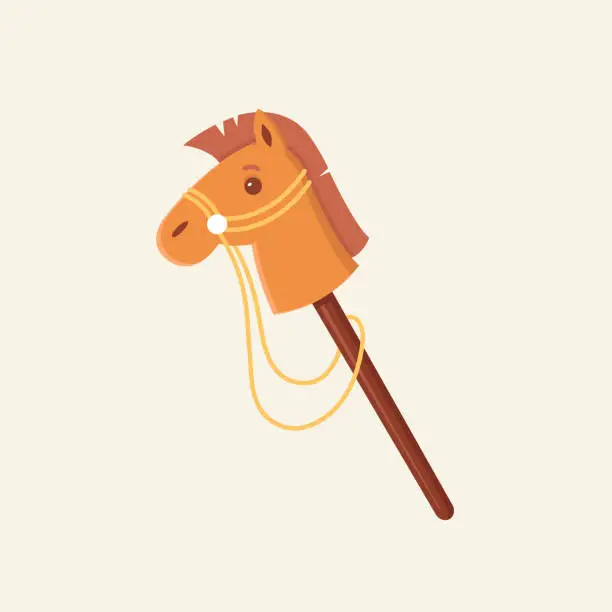 Vector illustration of Stick Horse