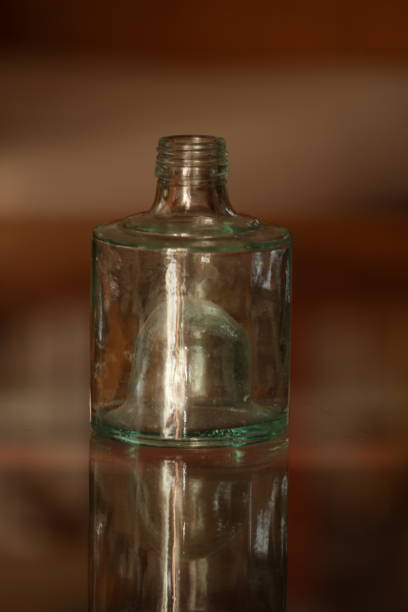 istock Glass bottle on its own 912612026