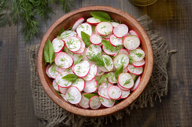 istock Salad with radish and herbs 912612118
