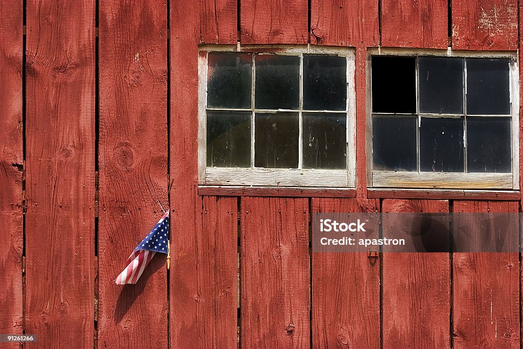 Amerikanische Barn Red - Lizenzfrei Flagge Stock-Foto