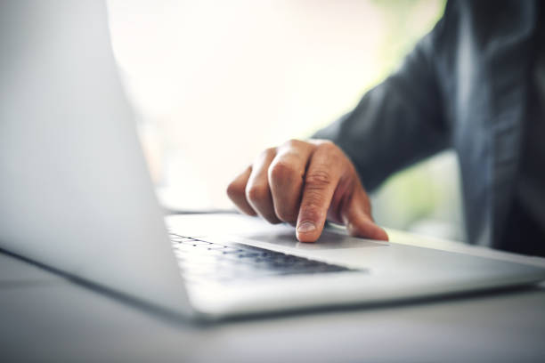 istock He has one trustworthy laptop 912612918
