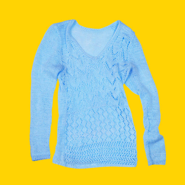istock Casual sweater on yellow background 912613426