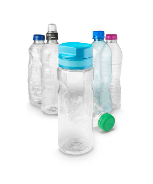 istock reusable eco drink water bottle on white 912616470
