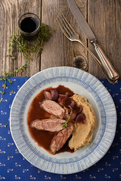 istock Saddle of venison with chestnut puree 912617244