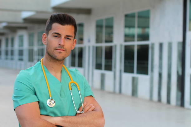 istock Proud nurse student smiling with copy space 912621528