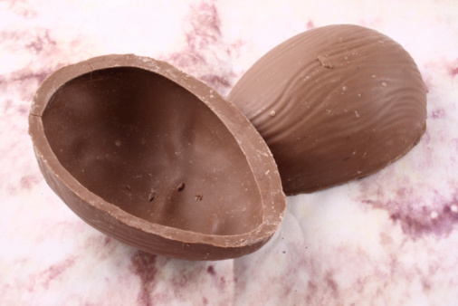 Chocolate Egg Isolated on White