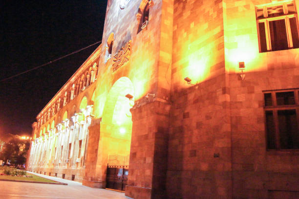 istock Bright illumination of the building. 912625626