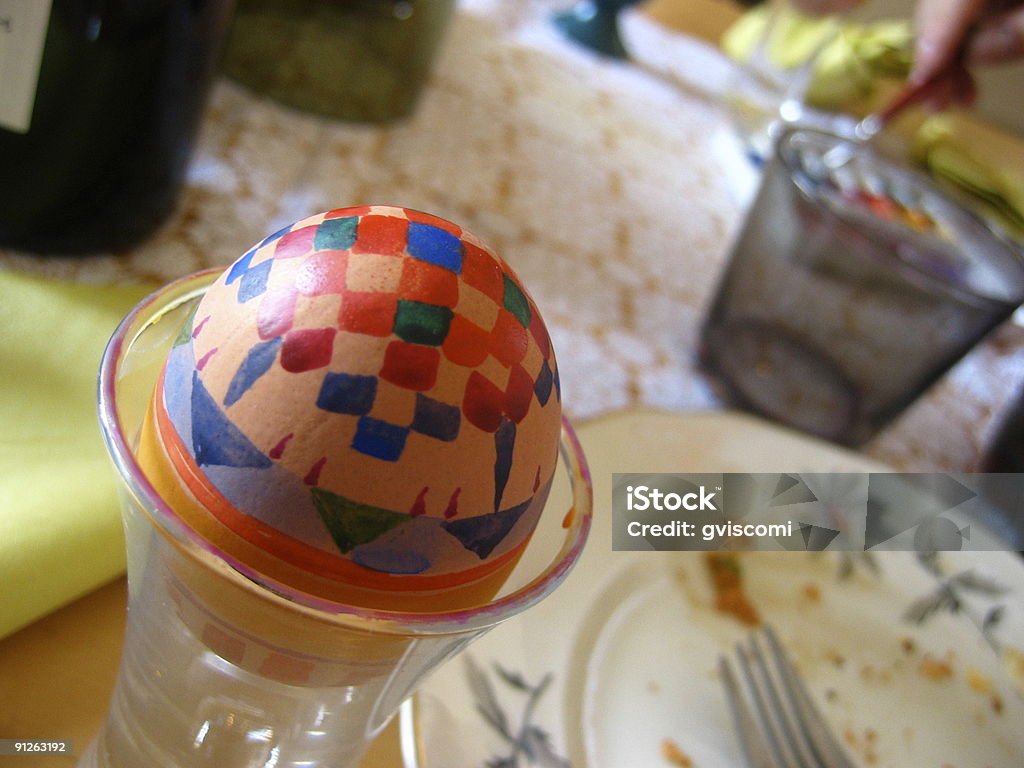 Pintura de ovos - Foto de stock de Azul royalty-free