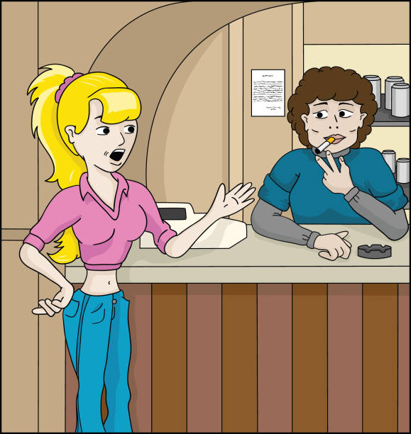 Grumpy Cashier Angry Cashier Illustrations, Royalty-Free Vector Graphics & Clip Art ...