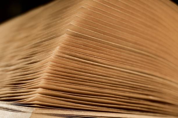 istock Old vintage book close-up  in dramatic light 912636942